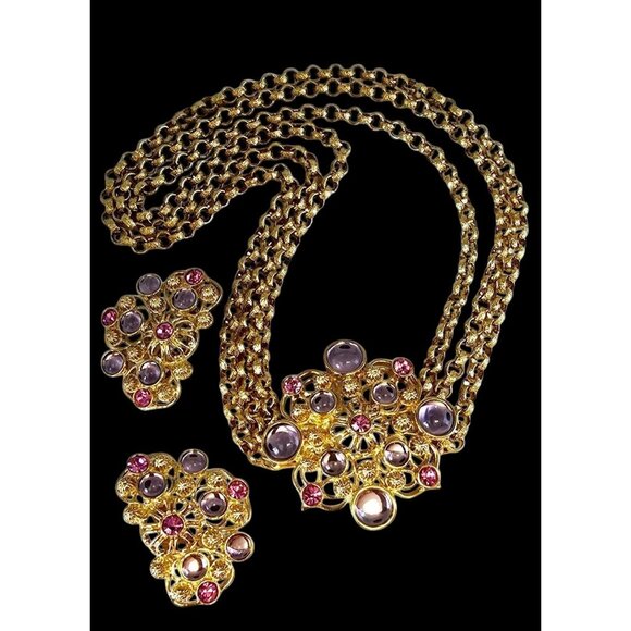 Jose Barrera For Avon Necklace Set (A8573) - Picture 2 of 8